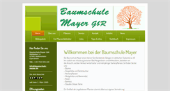 Desktop Screenshot of baumschule-mayer.de