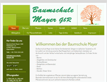 Tablet Screenshot of baumschule-mayer.de